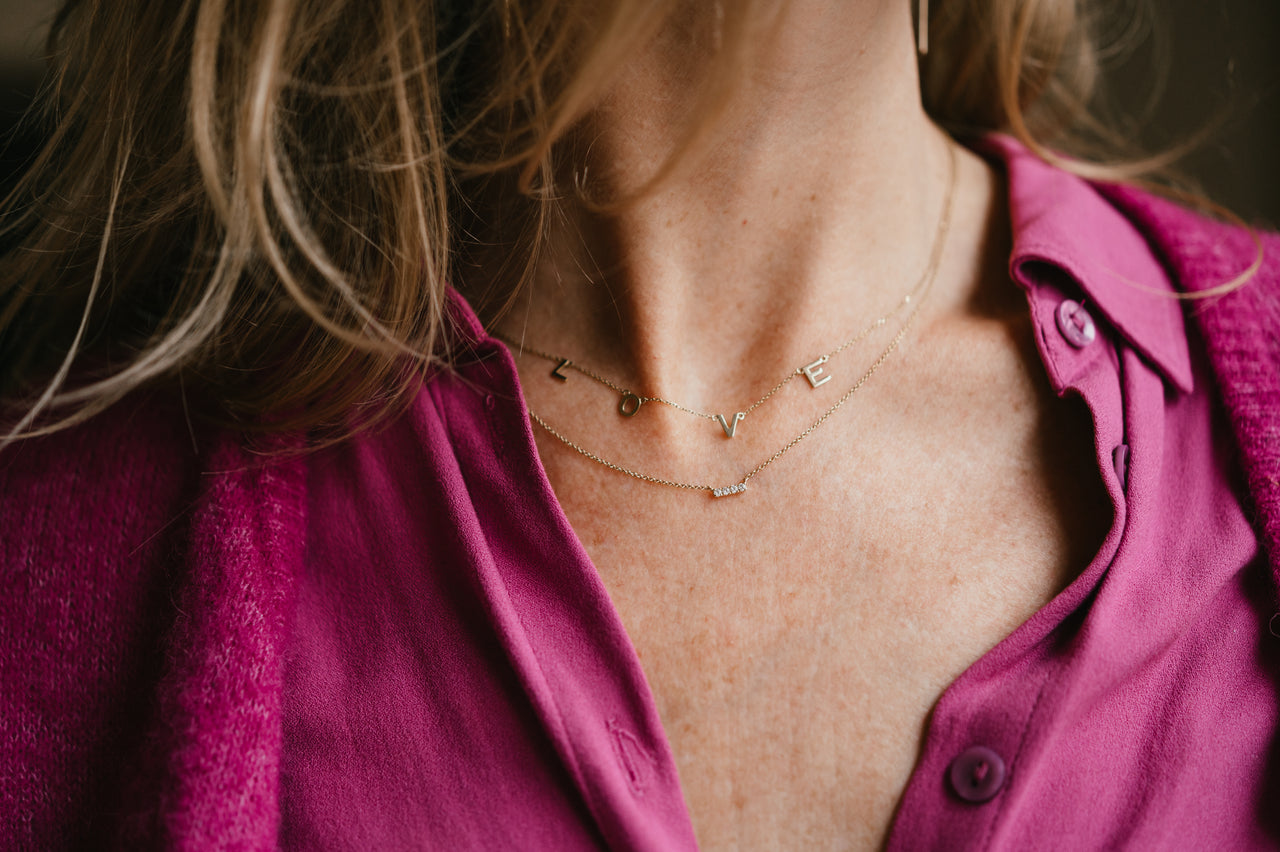 14k LOVE Necklace - 14k gold 14k LOVE Necklace - 14k gold