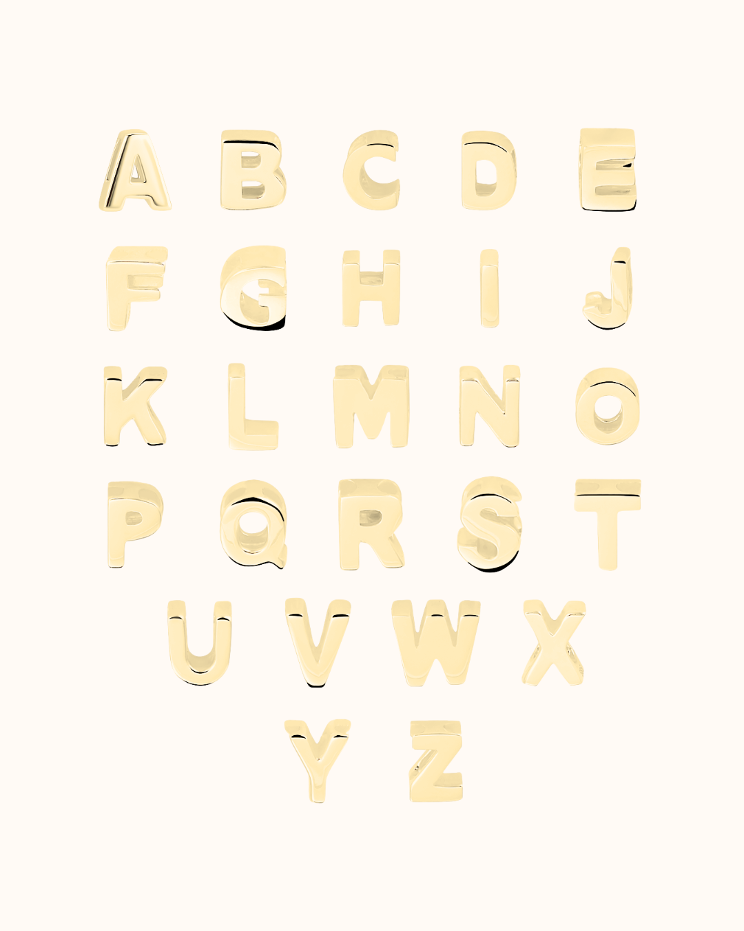Bracelet Lettre 14 carats - Or 14 carats Bracelet Lettre 14 carats - Or 14 carats