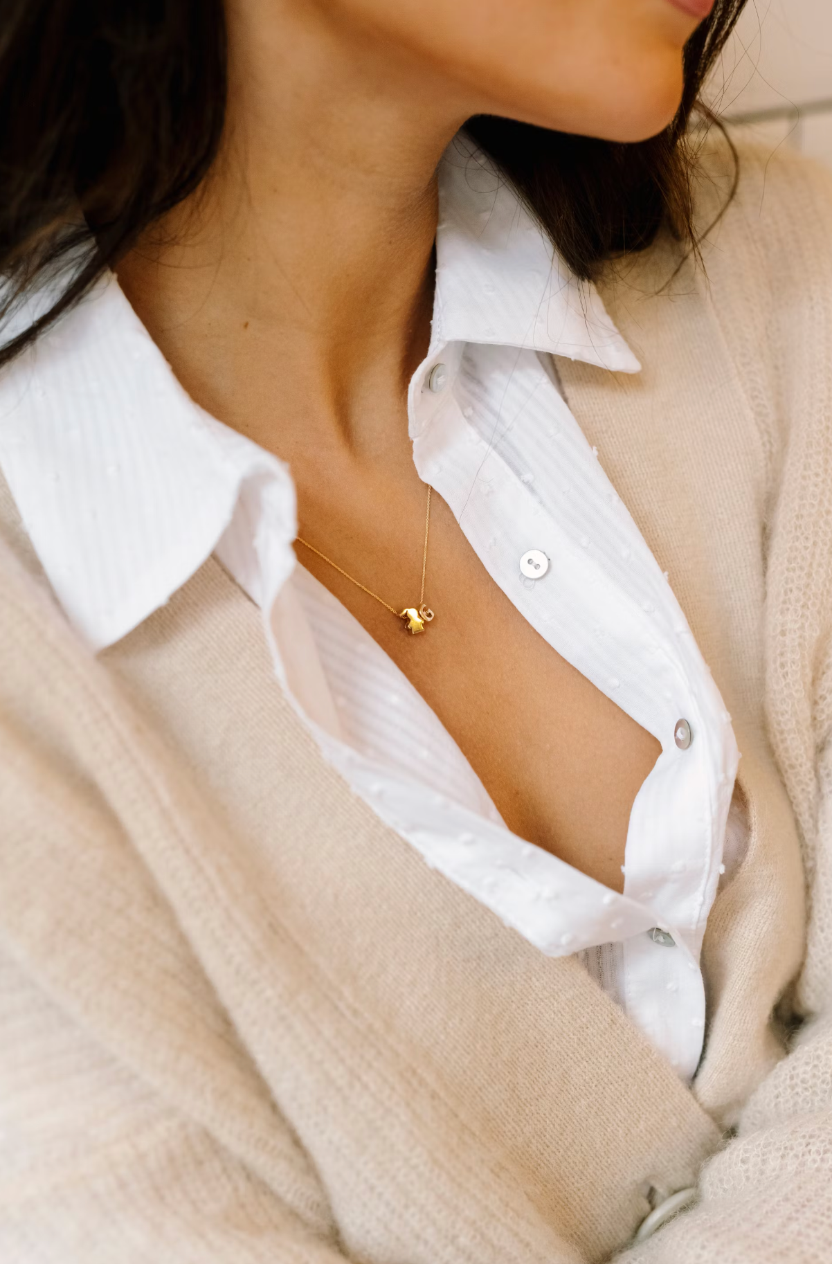 Collier Lettre 14 carats - Or 14 carats Collier Lettre 14 carats - Or 14 carats