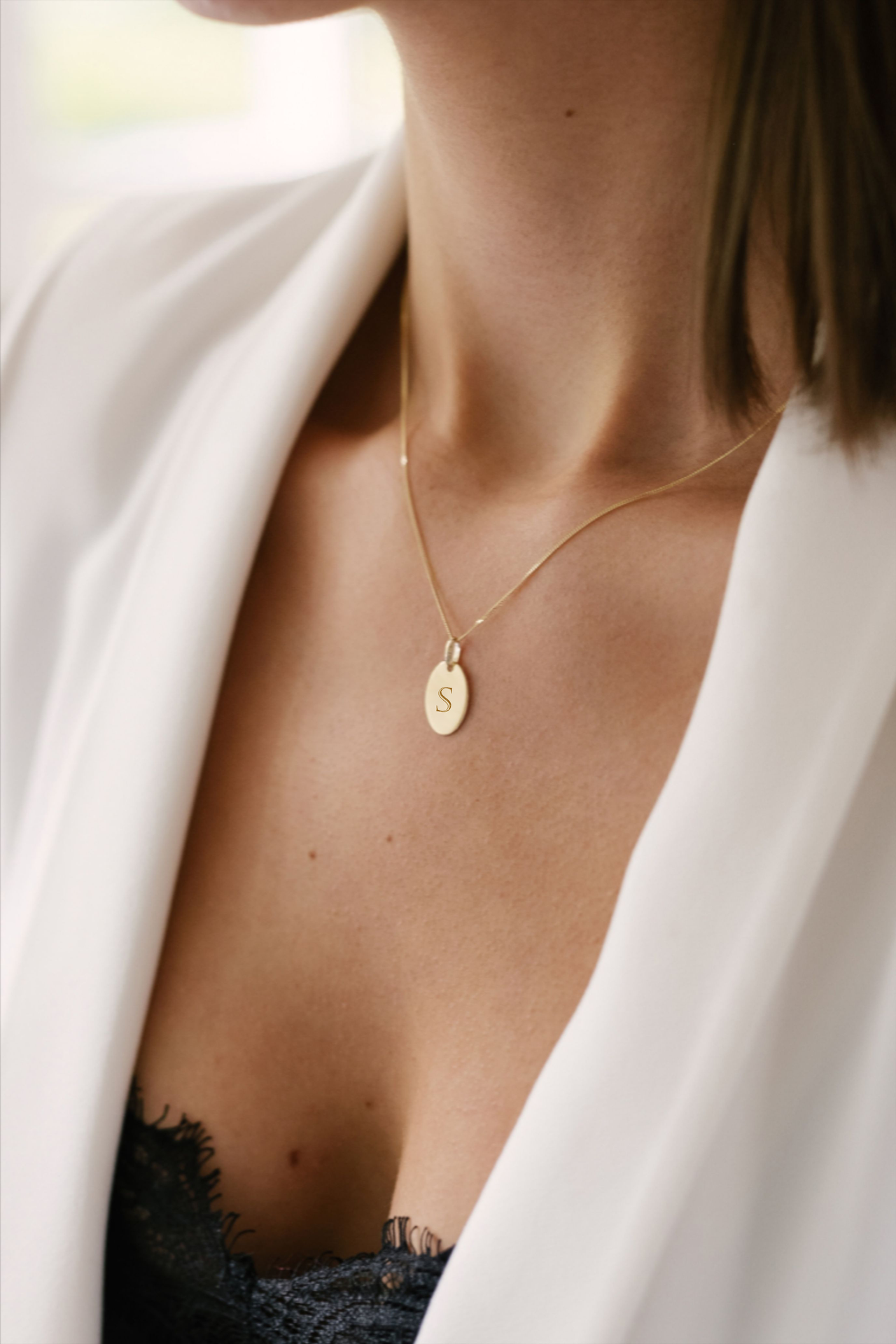 Collier Ovale or 9 Carats - or 9 Carats Collier Ovale or 9 Carats - or 9 Carats
