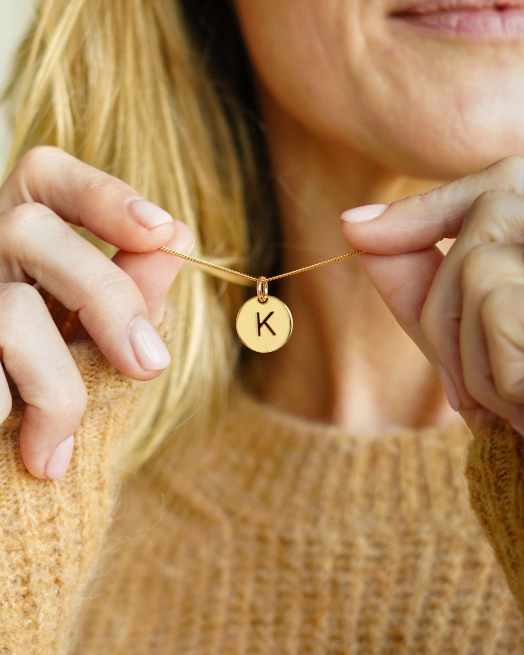 Open Initial Kette - Vergoldet Open Initial Kette - Vergoldet