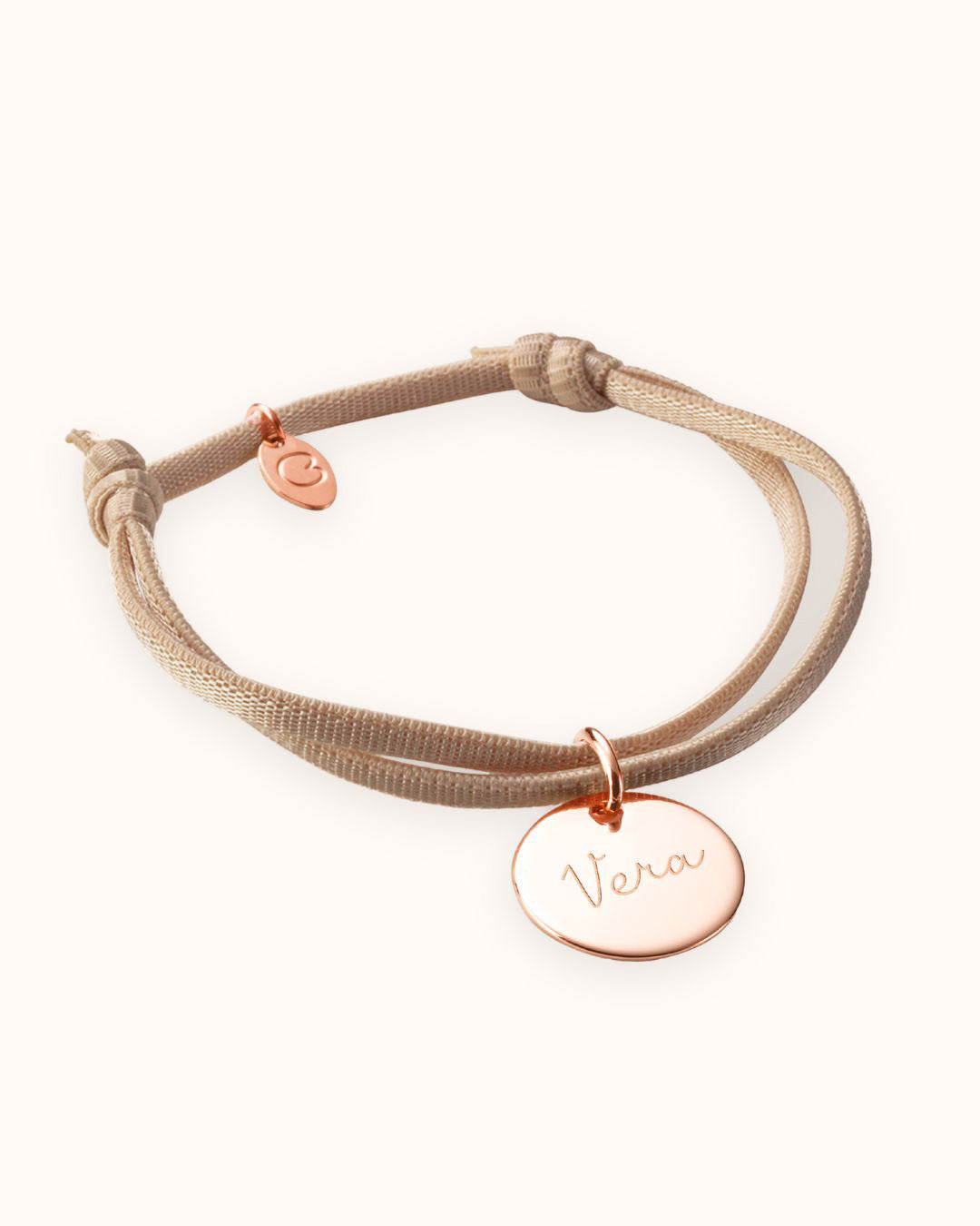 Herknopen Satijn Stretch - 18k Rosé Verguld Herknopen Satijn Stretch - 18k Rosé Verguld