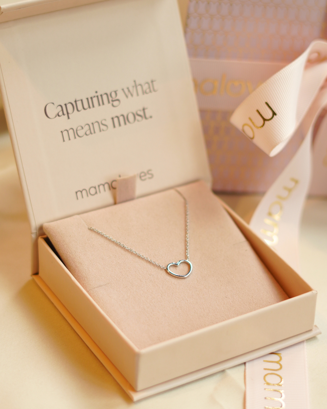 Mini Open Heart Ketting - Sterling Zilver 925 Mini Open Heart Ketting - Sterling Zilver 925