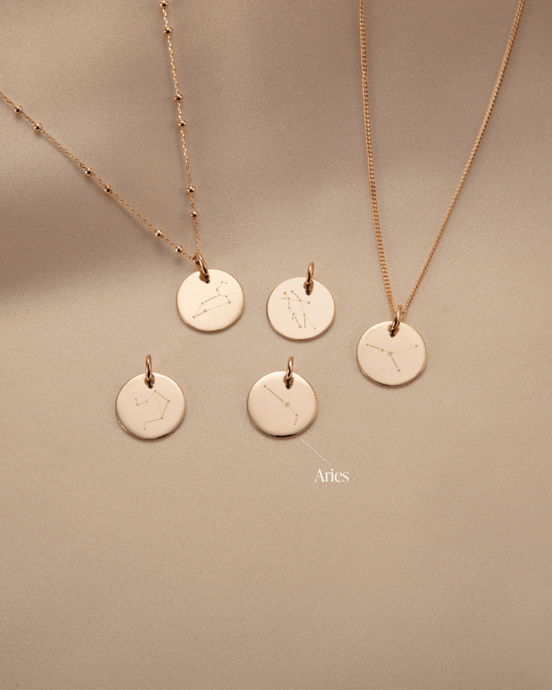 Collier Zodiaque Constellation - Plaque or 18 carats Collier Zodiaque Constellation - Plaque or 18 carats
