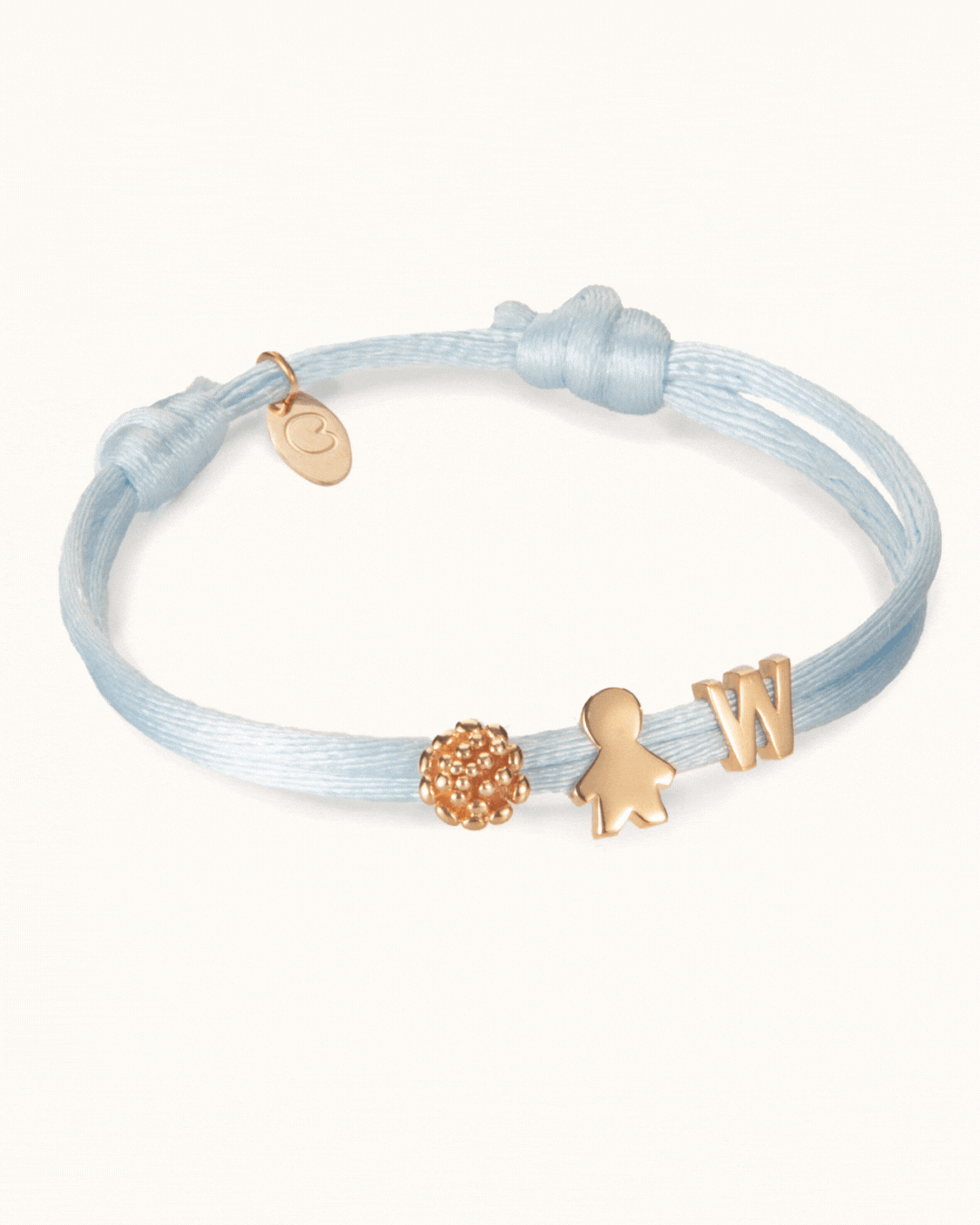 Bracelet Perles Fleur de Naissance - Plaque or 18 carats Bracelet Perles Fleur de Naissance - Plaque or 18 carats