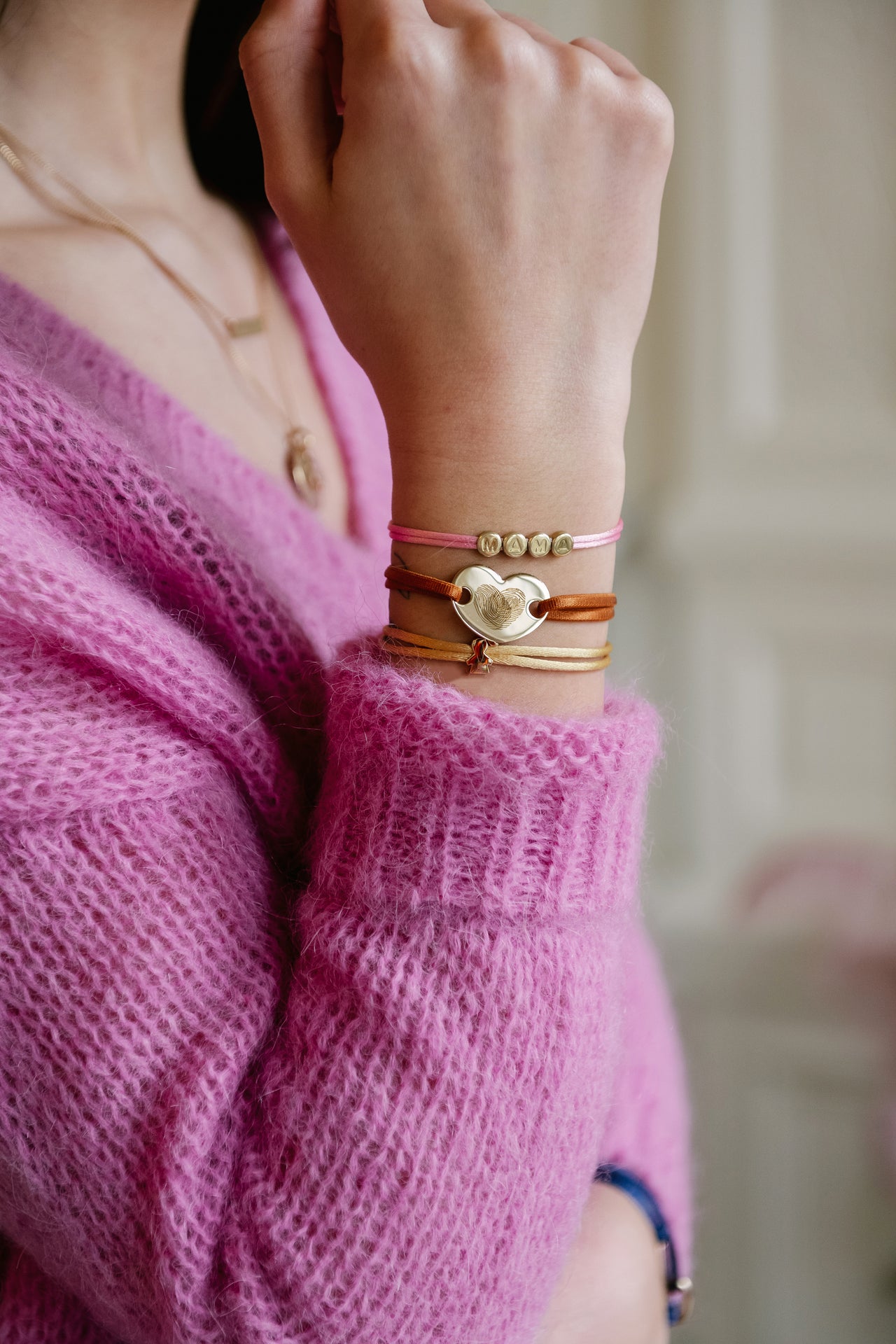 Vingerafdruk Heart Armband - 18k Verguld Vingerafdruk Heart Armband - 18k Verguld