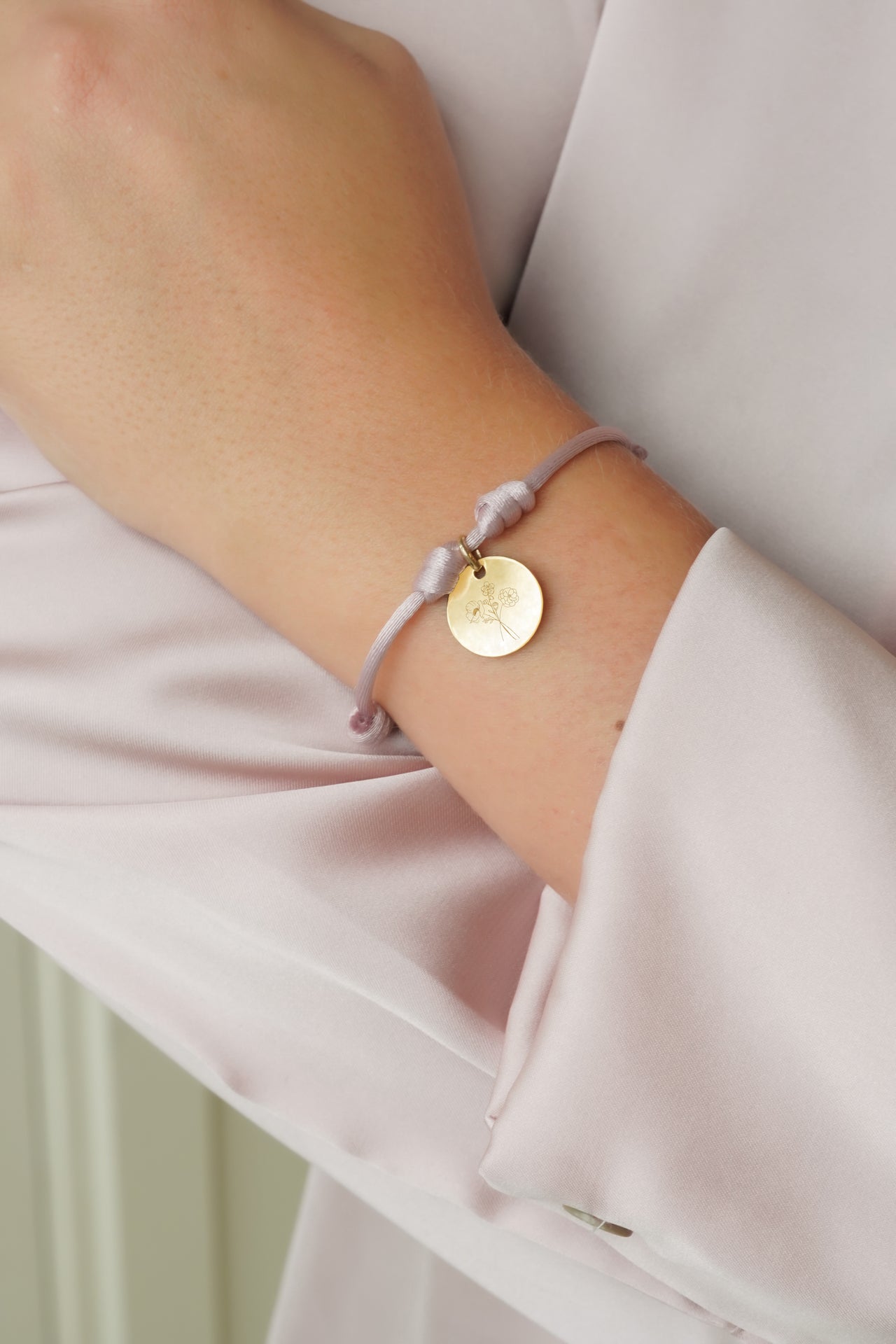 Geburtsblumenstrauß Charm Armband - Vergoldet Geburtsblumenstrauß Charm Armband - Vergoldet