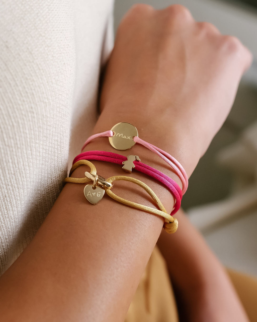Herknopen Proud Mom Armband - 18k Verguld Herknopen Proud Mom Armband - 18k Verguld
