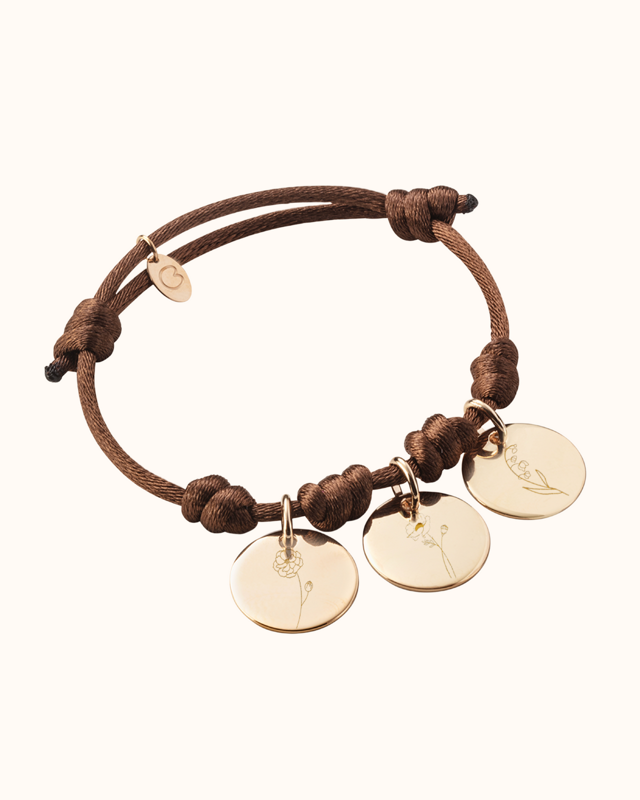 Geburtsblumenstrauß Charm Armband - Vergoldet Geburtsblumenstrauß Charm Armband - Vergoldet