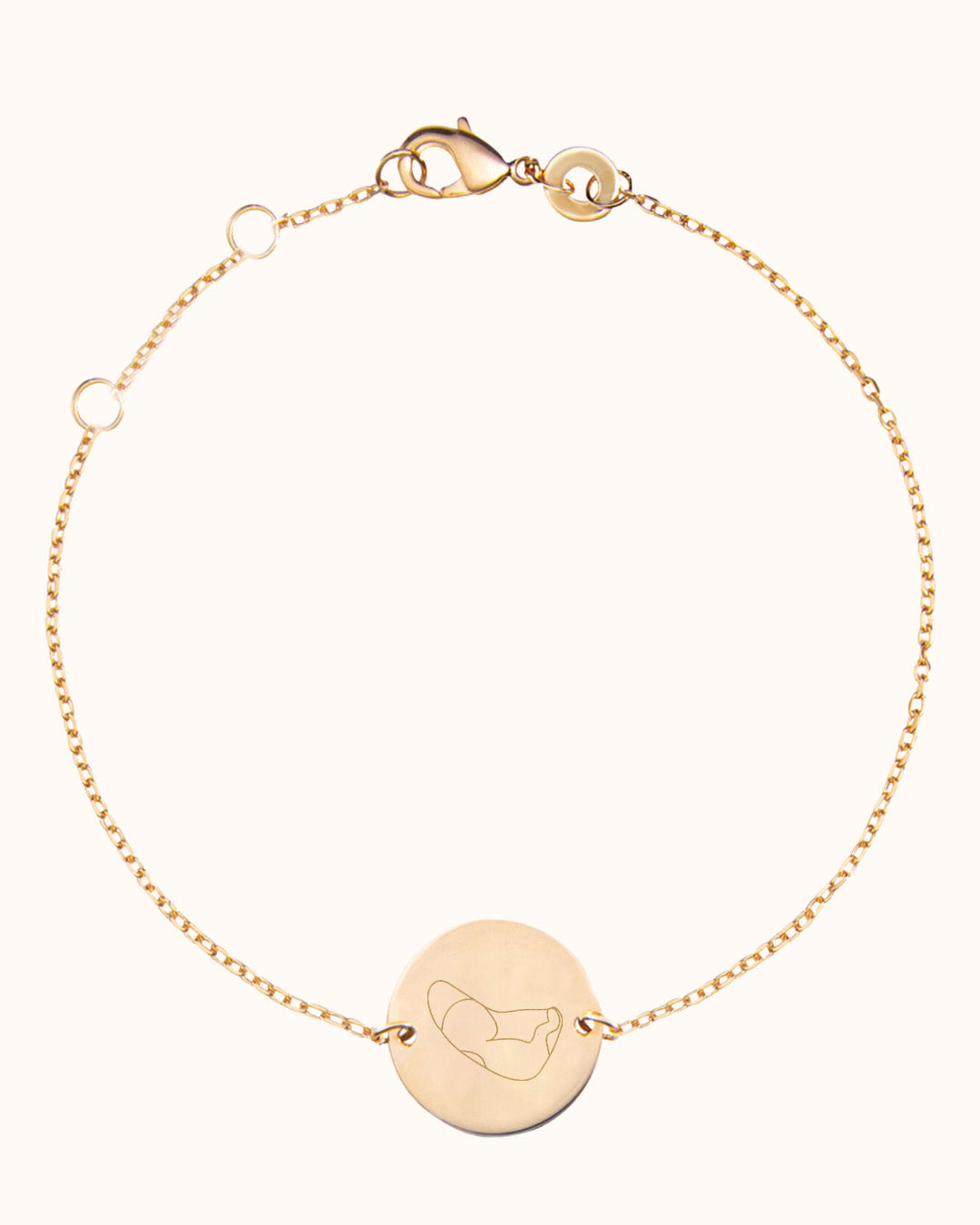 Echo Illustration Coin Armband - 18k Verguld Echo Illustration Coin Armband - 18k Verguld