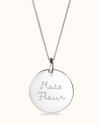 Coin Necklace - Silver Coin Necklace - Silver