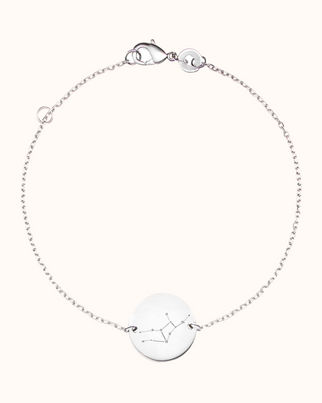 Constellation Zodiac Sign Chain Bracelet - Silver Constellation Zodiac Sign Chain Bracelet - Silver