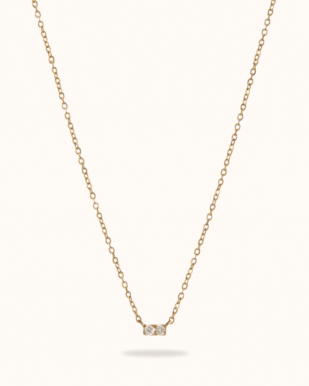 14k Family Diamond Ketting - 14k Solid Gold 14k Family Diamond Ketting - 14k Solid Gold
