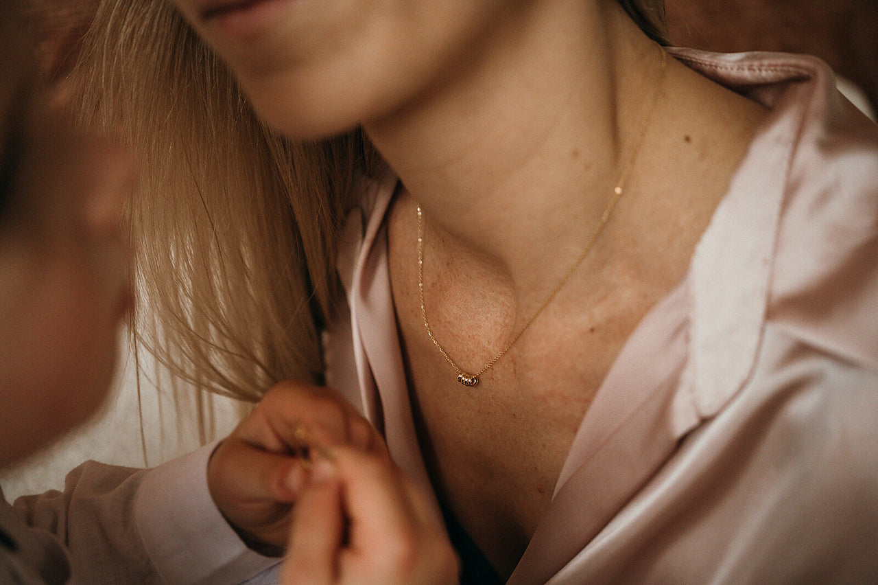 14k Family Ring Necklace - 14k gold 14k Family Ring Necklace - 14k gold