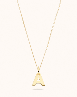 Buchstaben Charm Kette 585er Echtgold - 585er Echtgold Buchstaben Charm Kette 585er Echtgold - 585er Echtgold