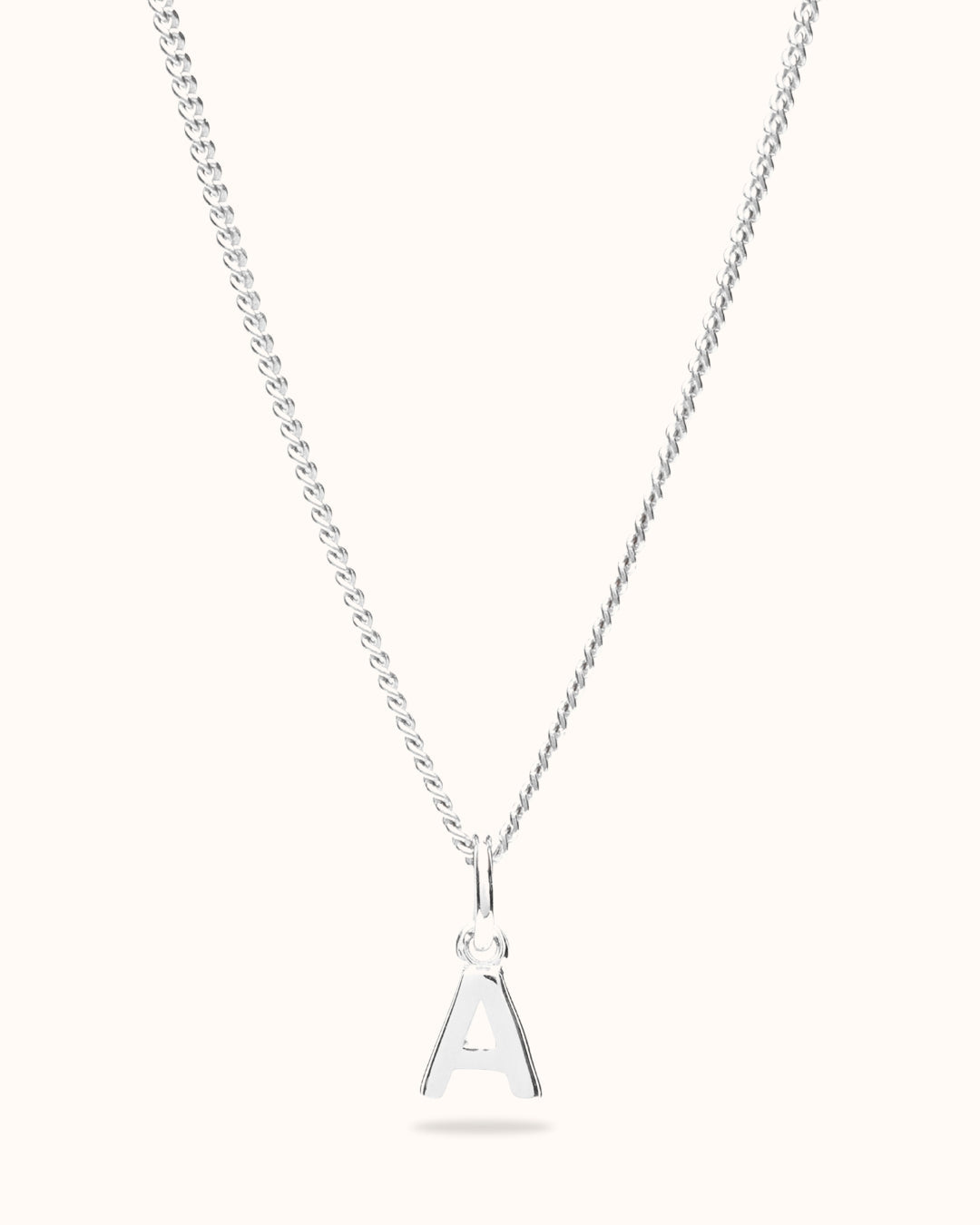 Buchstabe Charm Kette - Silber Buchstabe Charm Kette - Silber