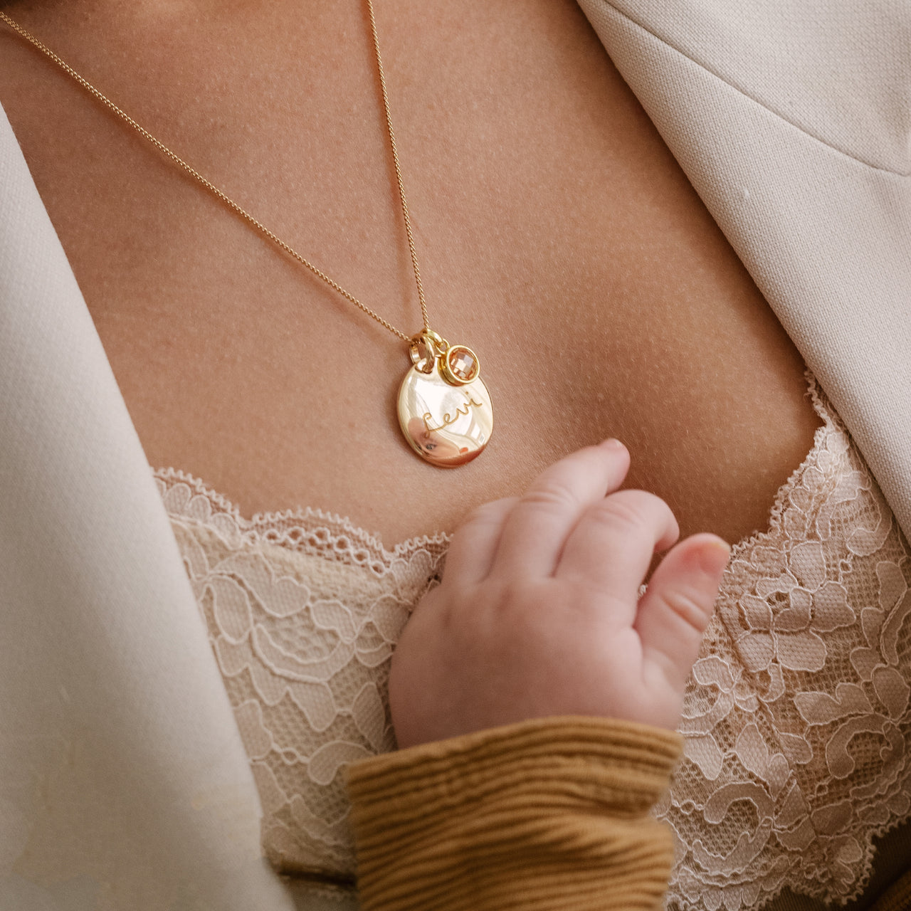 Loose Birthstone Charm - Gold plated Loose Birthstone Charm - Gold plated