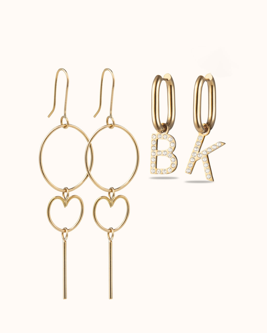 Magical Mom Earring Set - RVS Goud Magical Mom Earring Set - RVS Goud