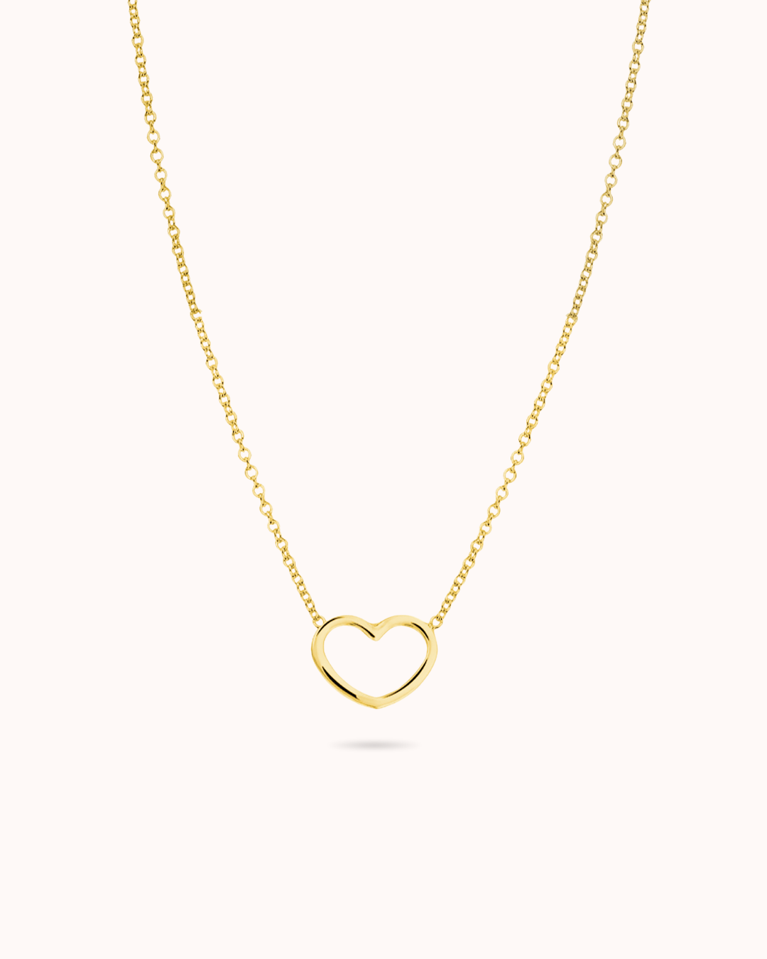 Mini Open Heart Ketting - Verguld Mini Open Heart Ketting - Verguld