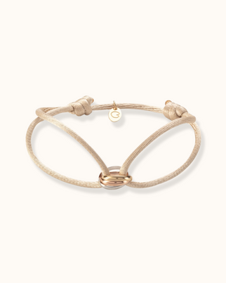 14k Gepersonaliseerde Tricolor Armband - 14k Solid Gold 14k Gepersonaliseerde Tricolor Armband - 14k Solid Gold