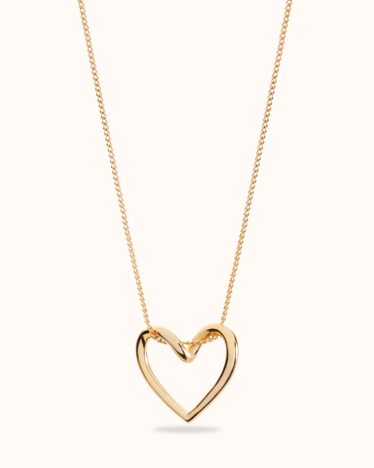 Open Heart Ketting - 18k verguld Open Heart Ketting - 18k verguld