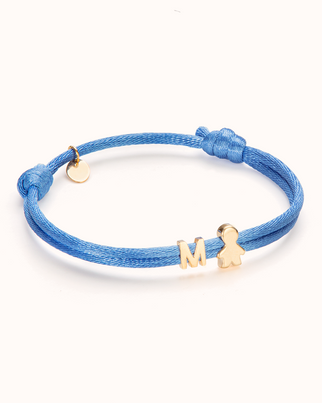 Bracelet Proud Mom Lettre - Plaque or 18 carats Bracelet Proud Mom Lettre - Plaque or 18 carats