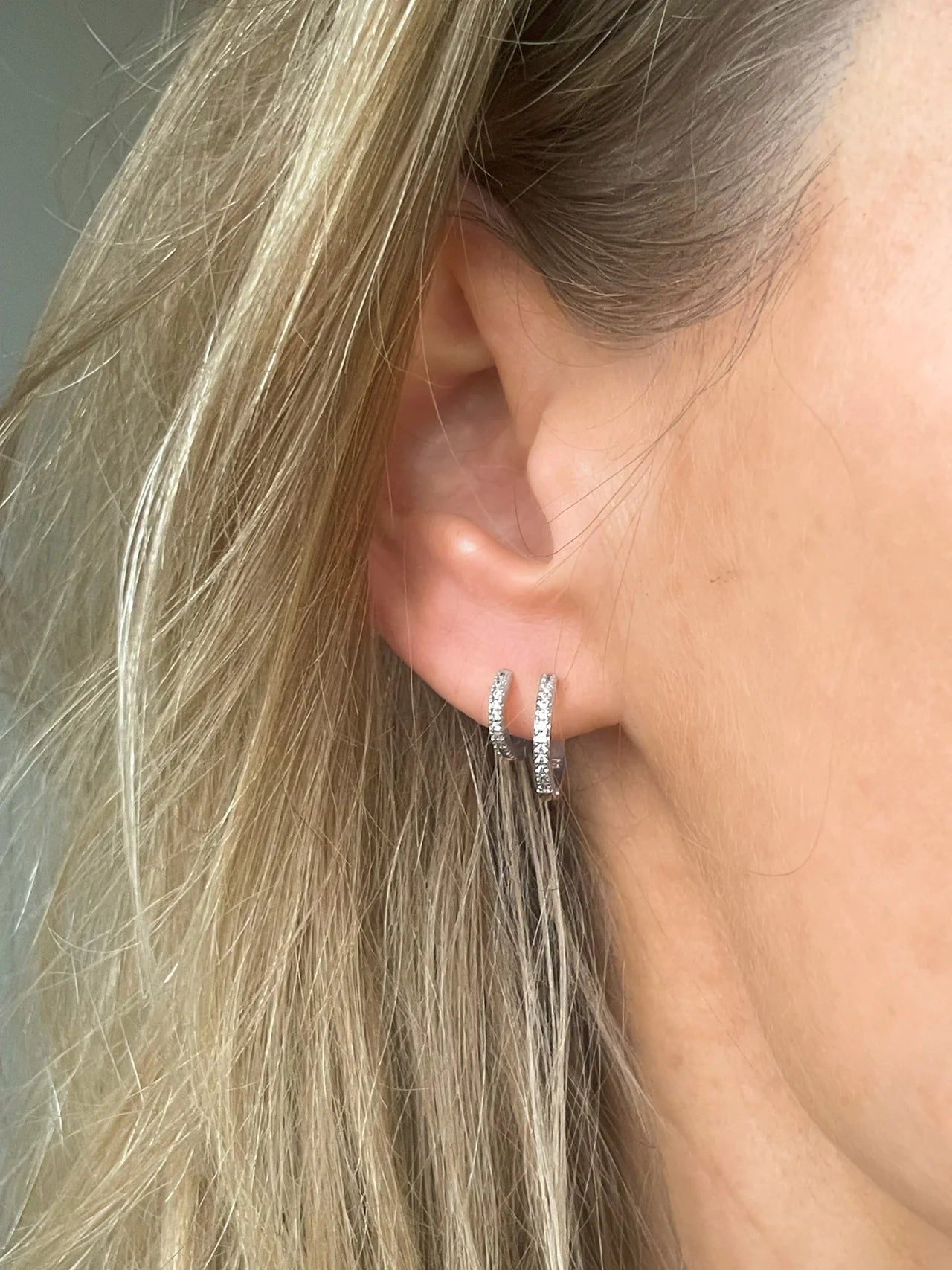 Sparkle Hoops - Sterling Zilver 925 Sparkle Hoops - Sterling Zilver 925