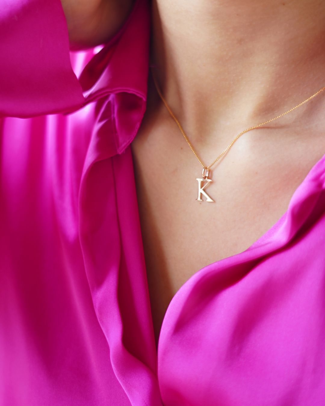 Alphabet Letter Ketting - Verguld