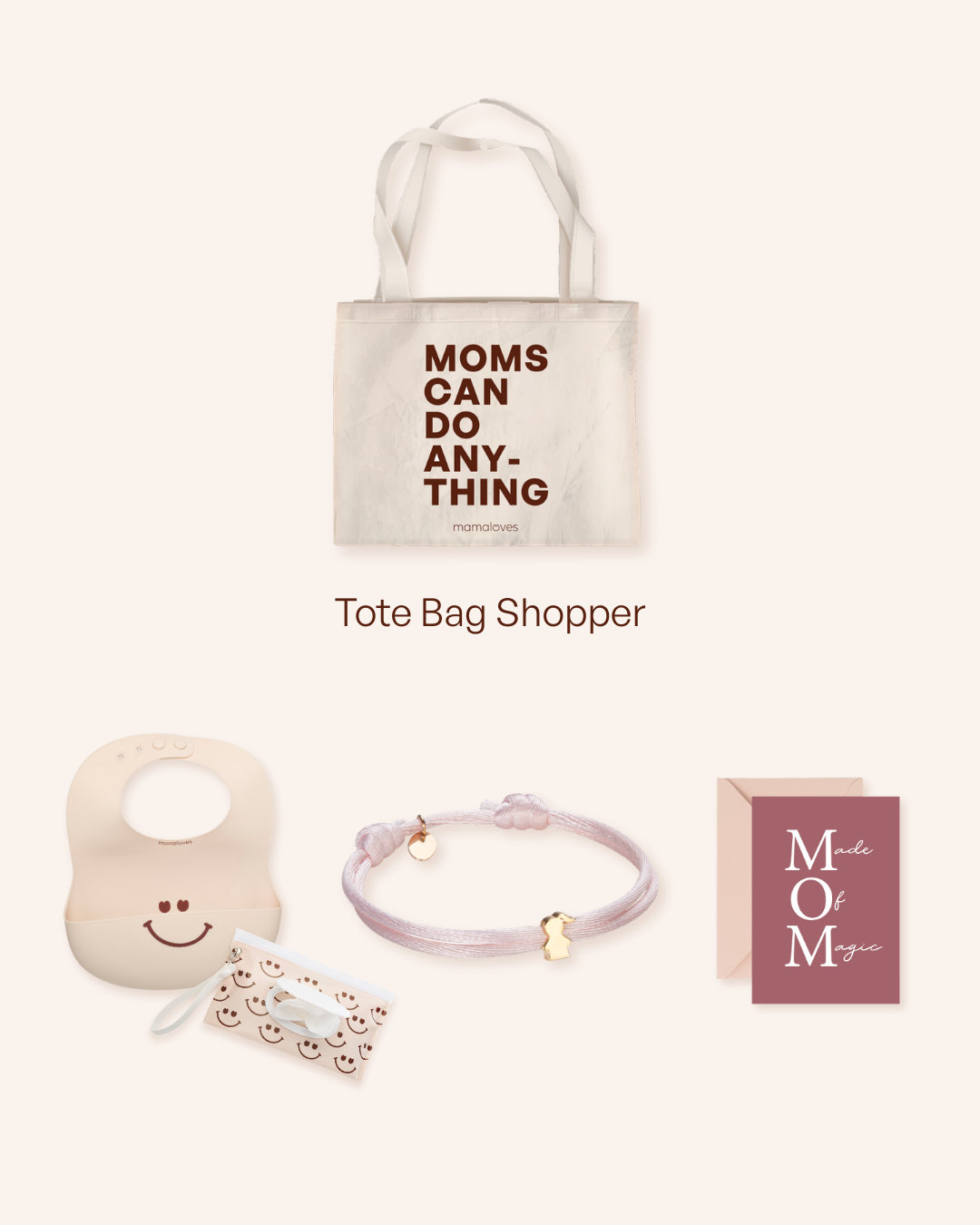 Coffret cadeau naissance Proud Mom – Plaqué or – Bijoux personnalisés