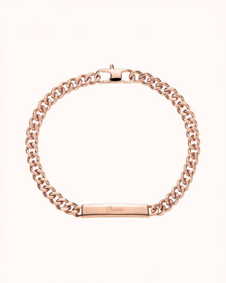 Bracelet Chaîne Bar - Or rose