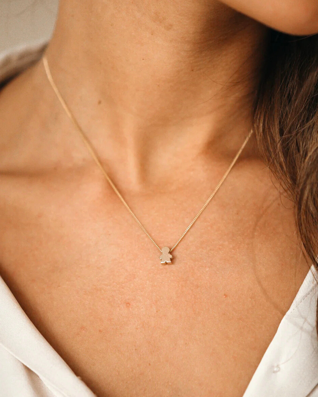 Collier PROUD MOM - Plaque or 18 carats