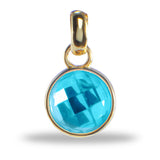 Loose Birthstone Charm - Gold plated