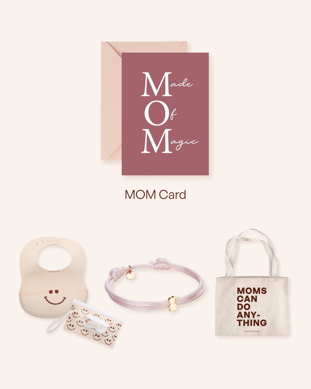 Coffret cadeau naissance Proud Mom – Plaqué or – Bijoux personnalisés
