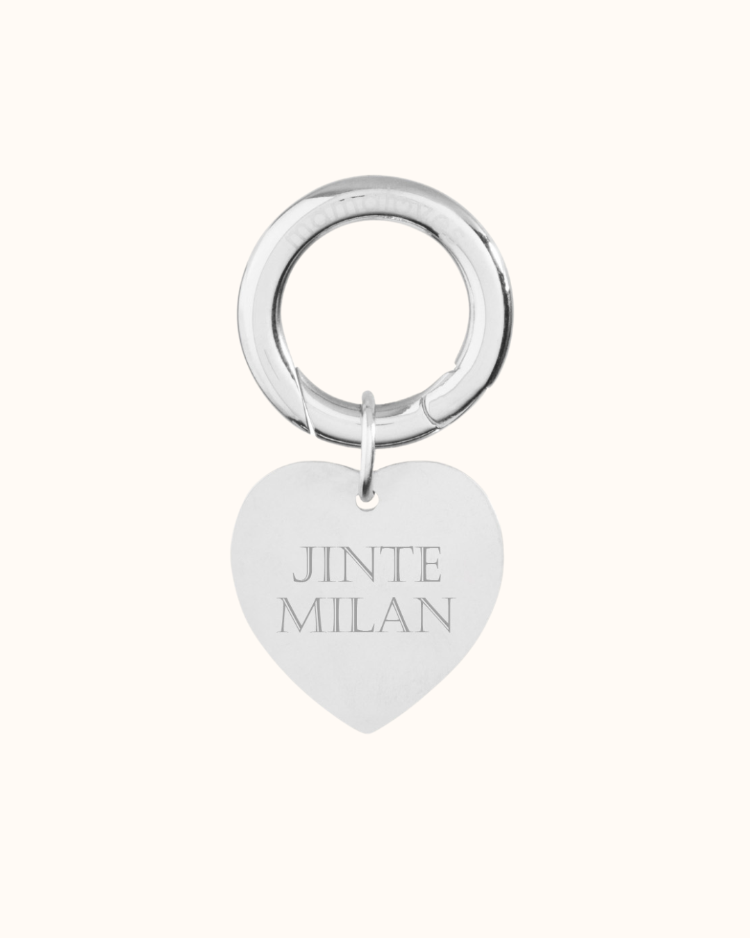 Personalized Keyring - Stainless steel silver