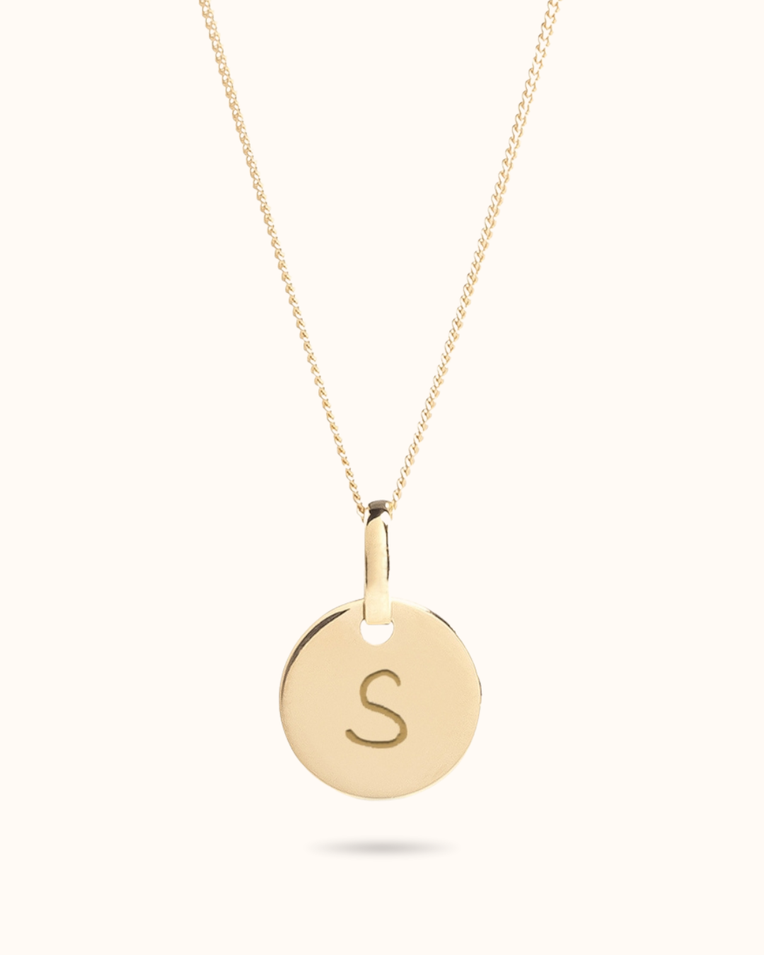 14k Mini Coin Necklace - 14k gold