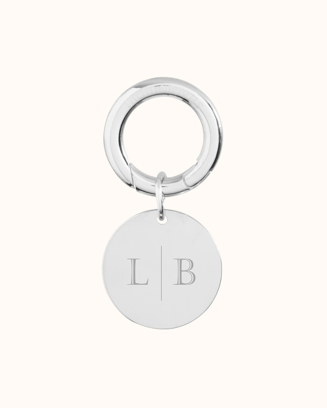 Personalized Keyring - Stainless steel silver