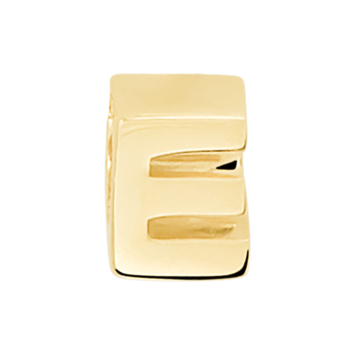 14k Single Initial Charm - 14k gold