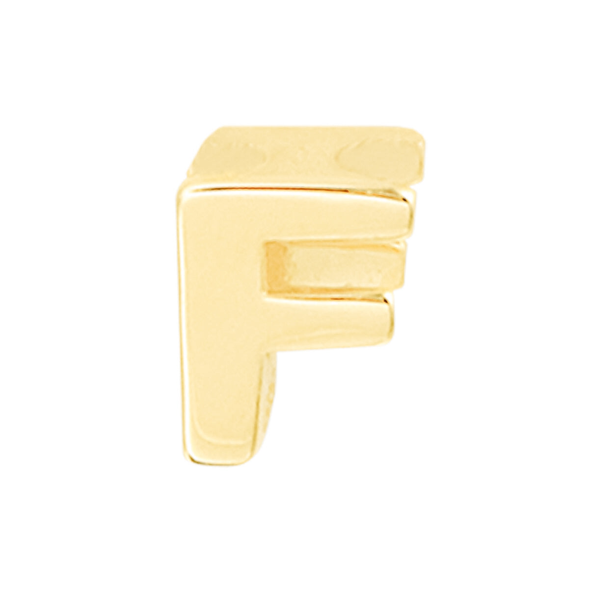 14k Single Initial Charm - 14k gold