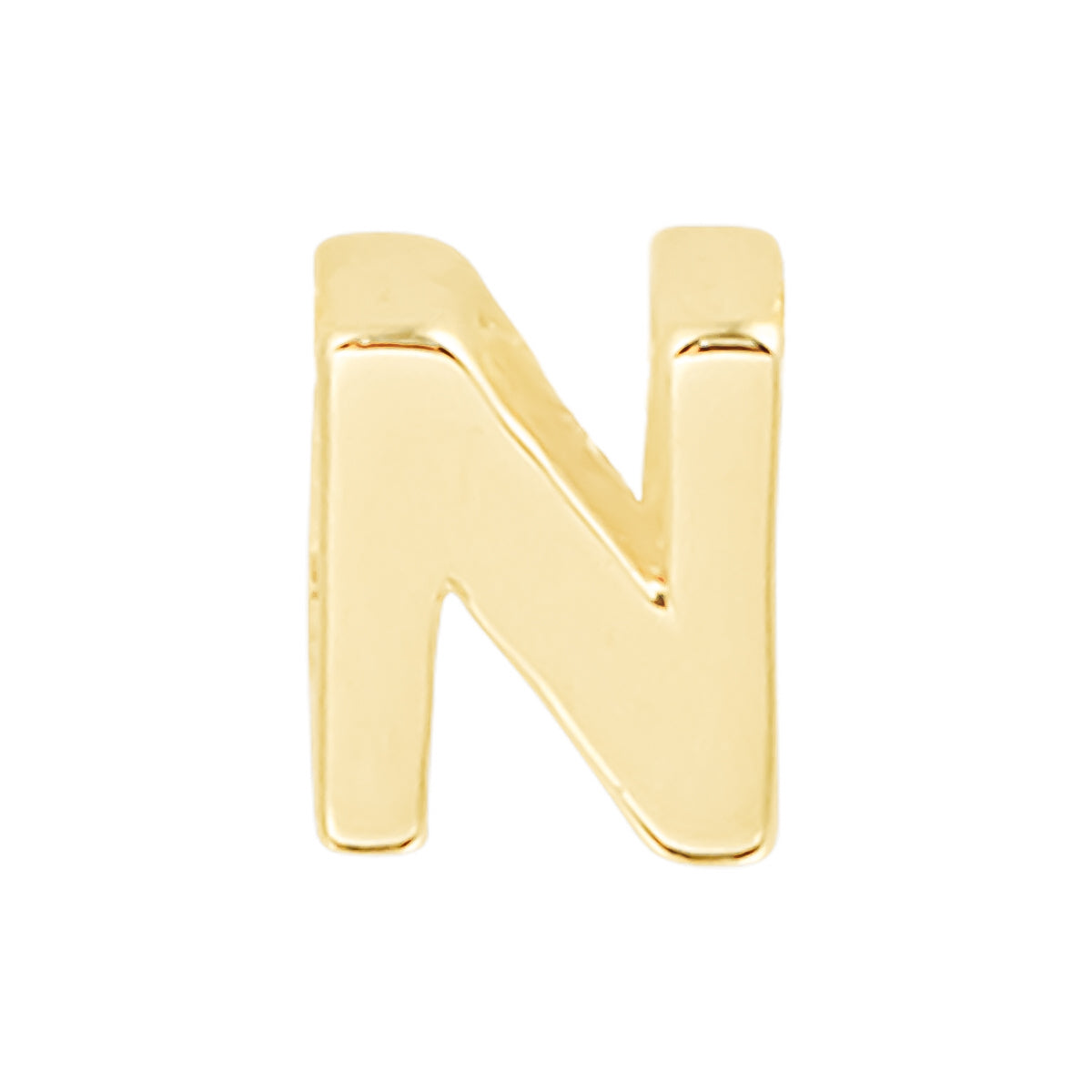 14k Single Initial Charm - 14k gold