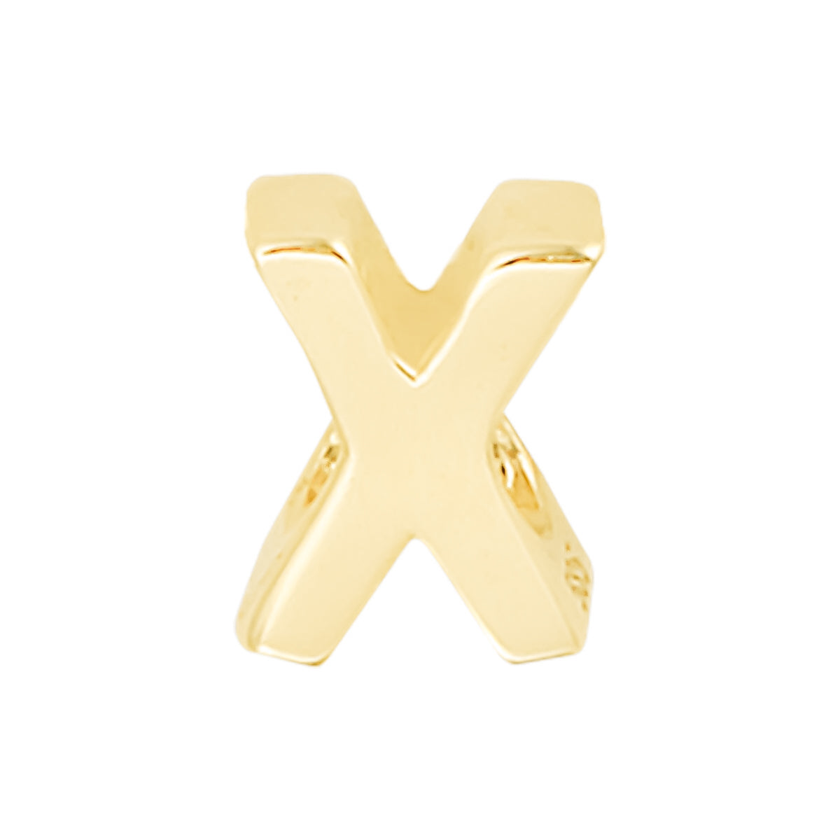 14k Single Initial Charm - 14k gold