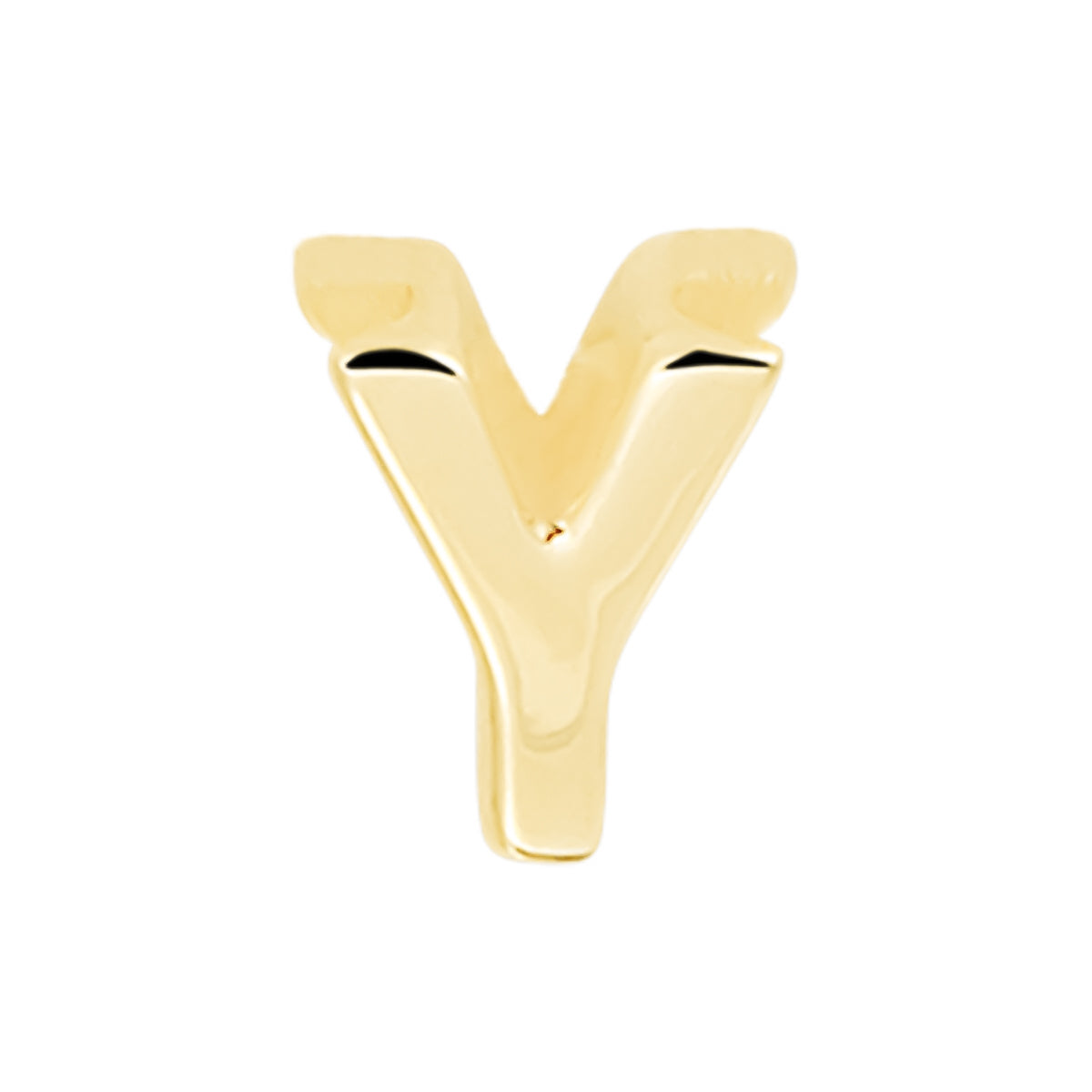 14k Single Initial Charm - 14k gold