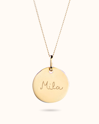 Collier Pendentif Rond 14 carats - Or 14 carats