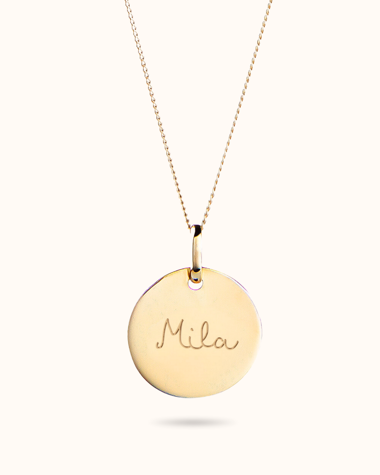 Collier Pendentif Rond 14 carats - Or 14 carats