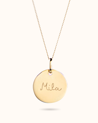 Collier Pendentif Rond 14 carats - Or 14 carats