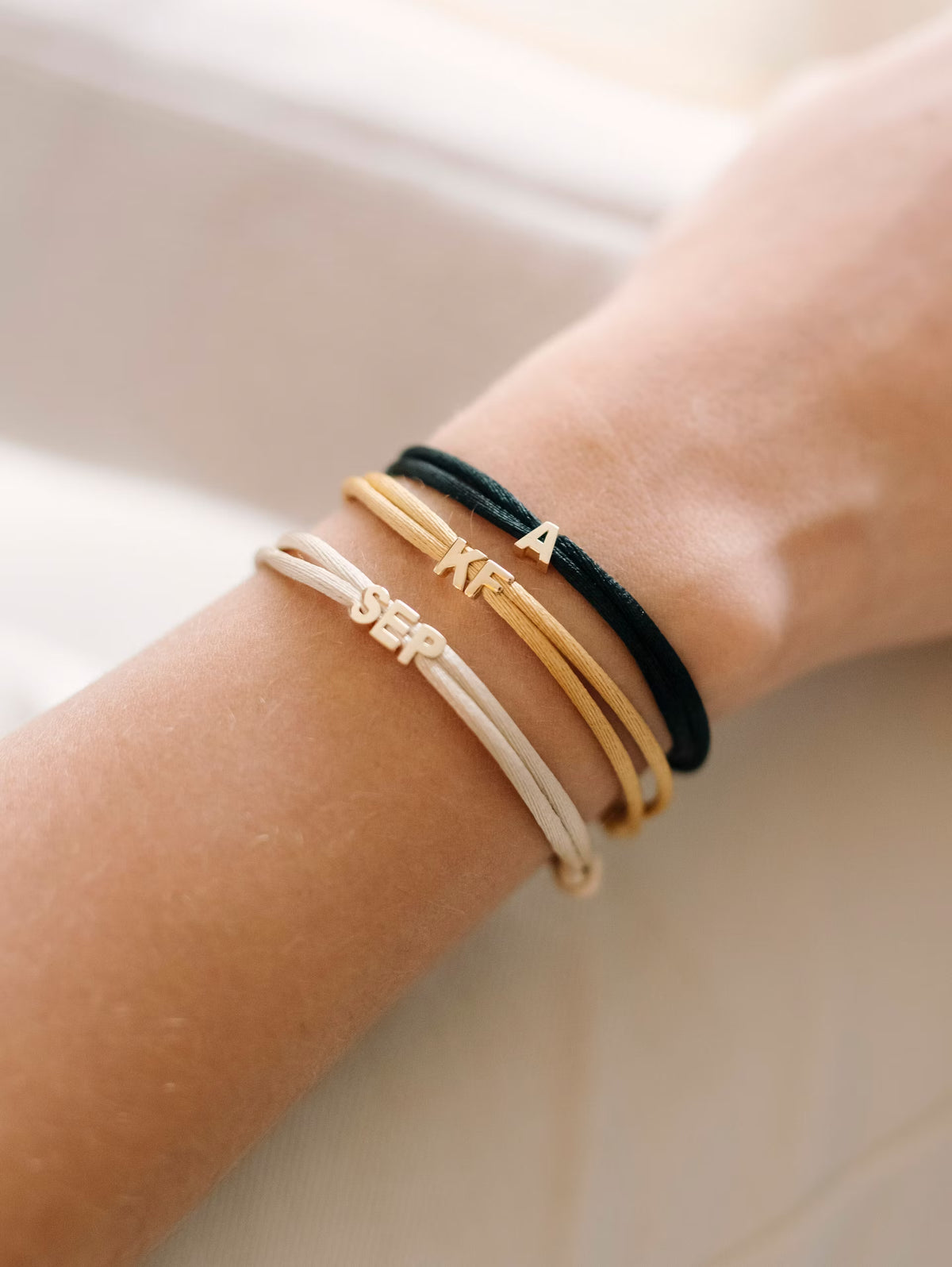 Letter Armband - 18k Verguld