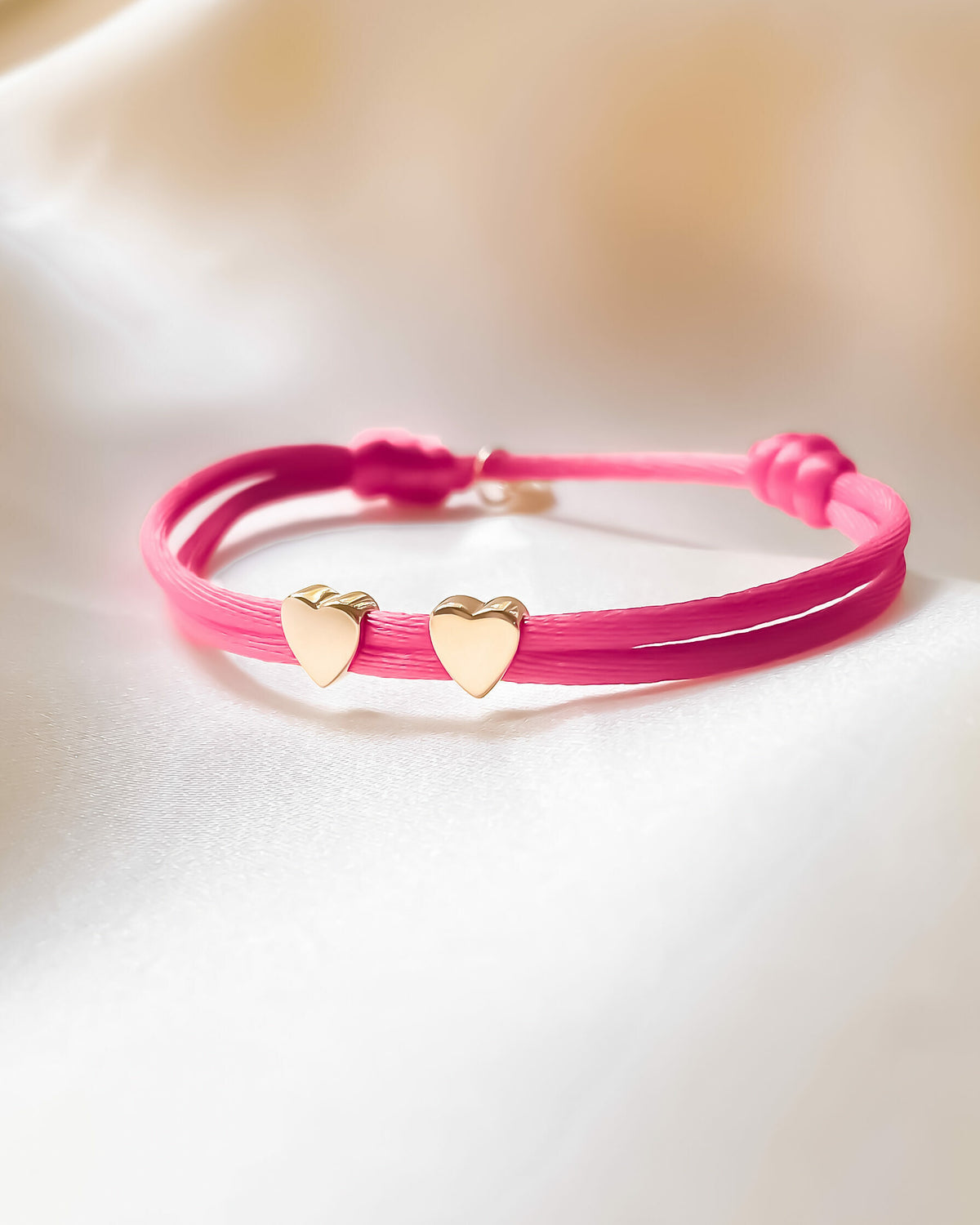PROUD MOM Herz Armband 585er Echtgold
