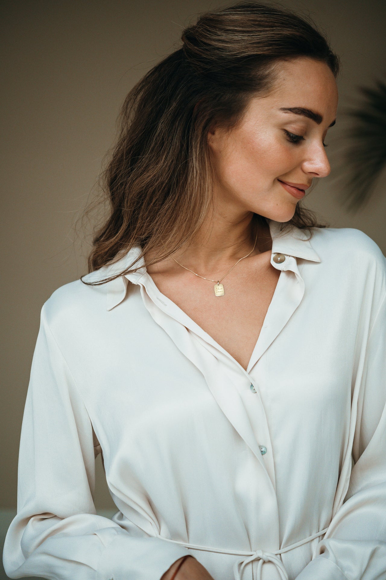 Tag Kette 585er Echtgold - 585er Echtgold