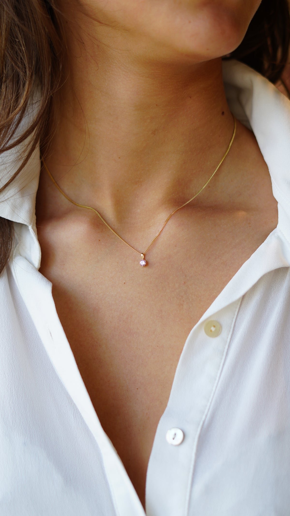14k Losse Geboortesteen Charm bedel - Geboortesteen Bedel