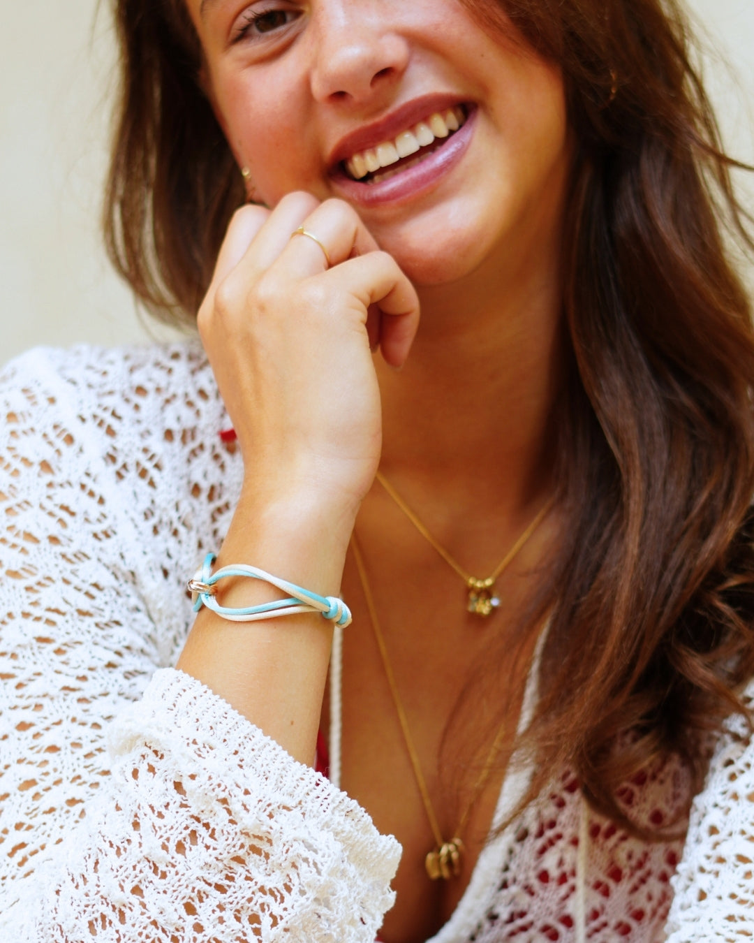 14k Gepersonaliseerde Double Colour Tricolor Armband - 14k Solid Gold