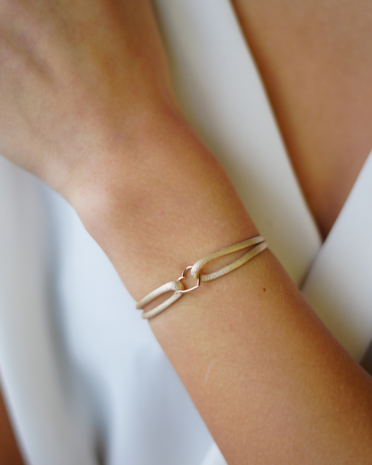 14k Open Heart Bracelet - 14k gold